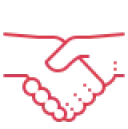 Hand Shake (Dotted Line Icon)